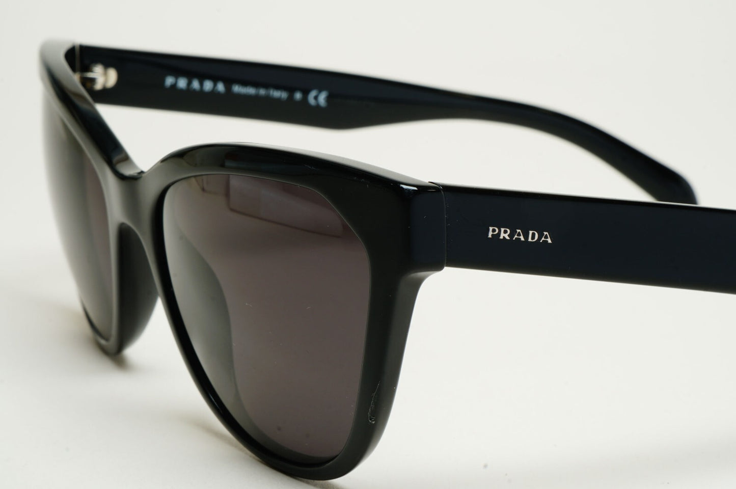 Prada Sunglasses 2015 Black Cat Eye Square PR15VS SPR 15V 1AB-5S0 56mm 100325