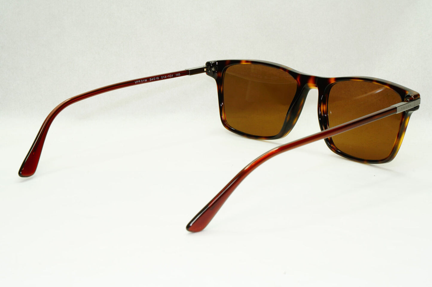 Prada Sunglasses Brown Havana Rectangle Tortoise PR01WV VPR 01W 01A-1O1 54mm