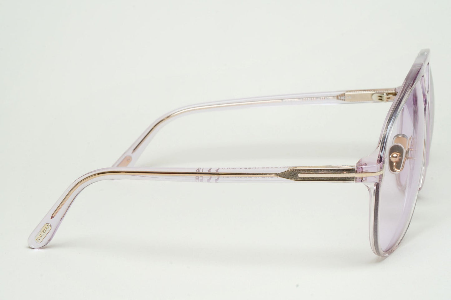 Tom Ford Sunglasses Bertrand Lilac Violet Oversized Pilot FT1061 TF 1061 78Y