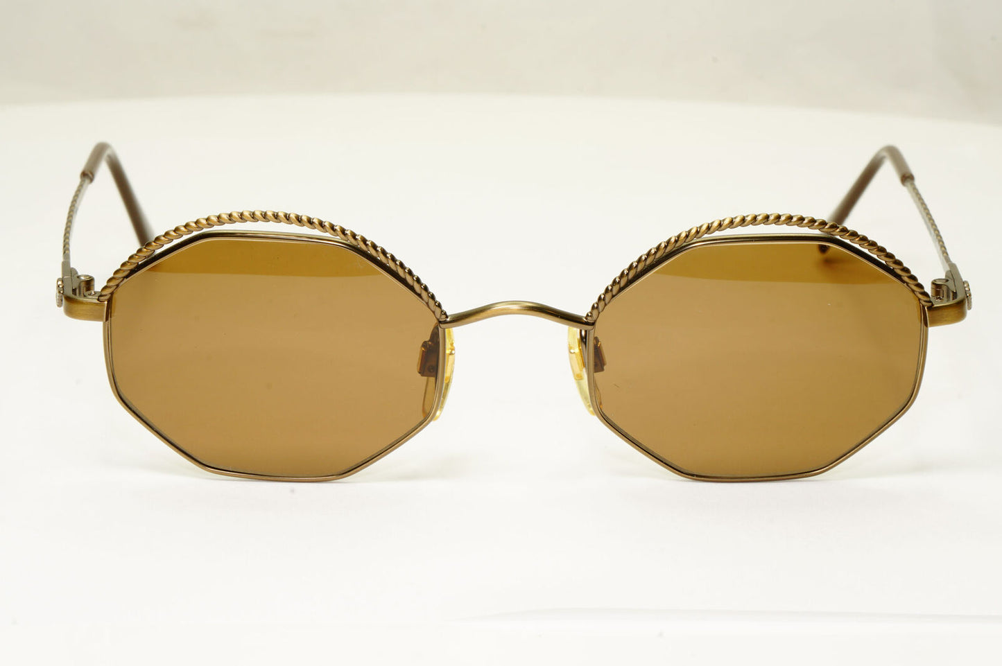 Emporio Armani 1997 Vintage Sunglasses Mens Womens Hexagon Bronze 032-S 906/29