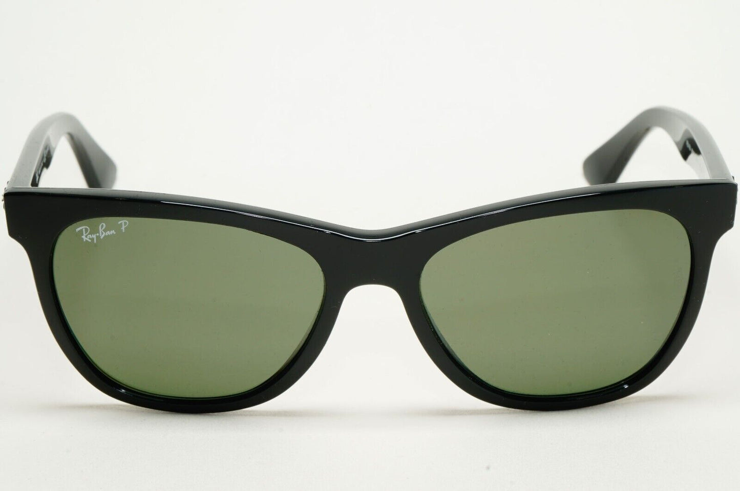 Ray-Ban Sunglasses Polarized Square Black Glossy Green G15 RB 4184 601/9A 54mm