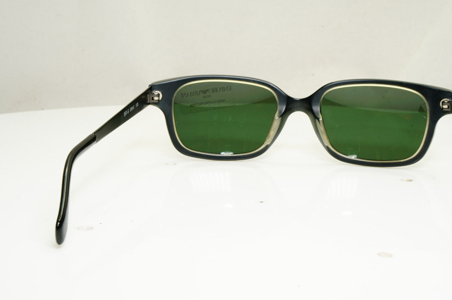 Emporio Armani 1999 Vintage Mens Womens Sunglasses Black Green 550 239 30698