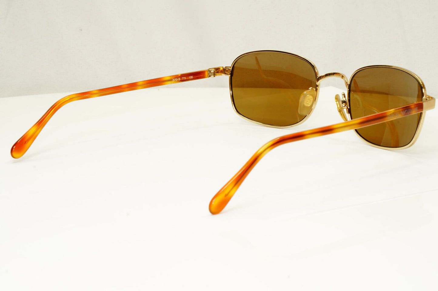 Emporio Armani 1997 Vintage Sunglasses Mens Womens Gold Square 070-S 773
