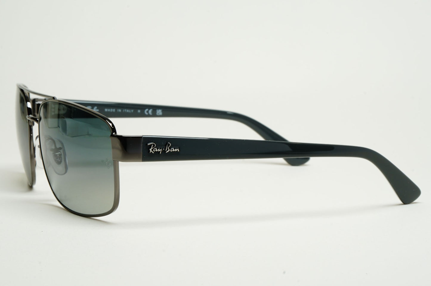 Ray-Ban Sunglasses Gunmetal Grey Square Pilot Navigator RB 3687 002/31 61mm