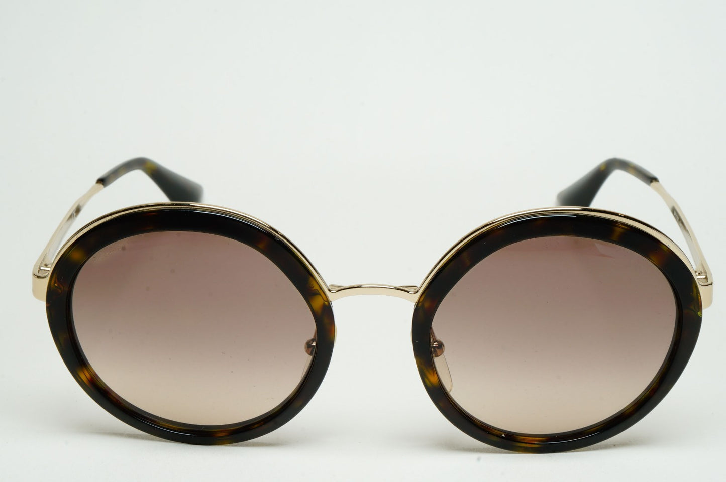 Prada Sunglasses Round Gold Brown Gradient PR50TS SPR 50T 2AU-3D0