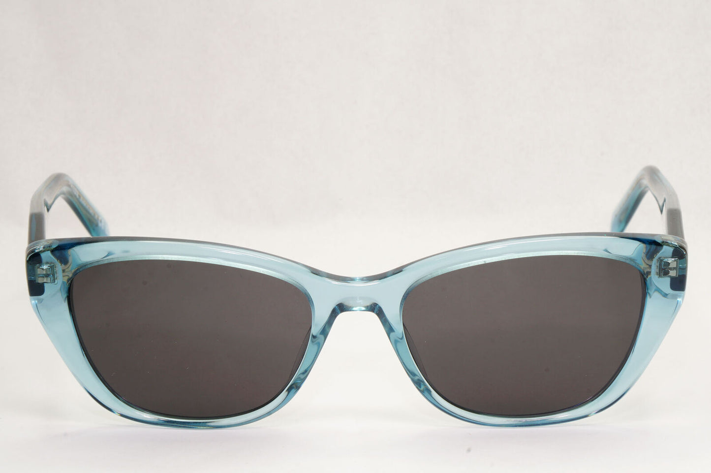 Prada Sunglasses Turquoise Transparent Black Square PR19WV VPR 19W 16J-1O1 51mm