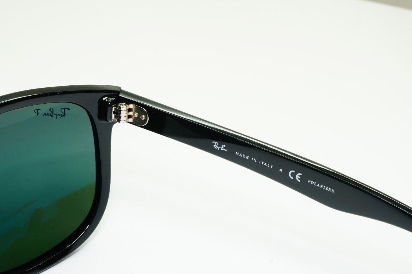 Ray-Ban Sunglasses Polarised Black Green Square Boyfriend RB 4147 601/58 60mm