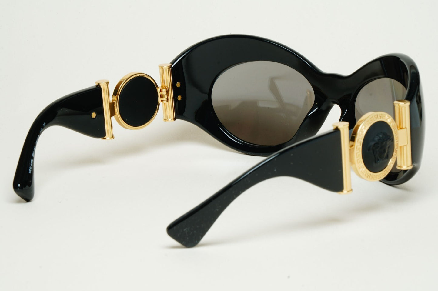 Versace Sunglasses Black Silver Gold Medusa Large Oversized MOD VE 4462 GB1/6G