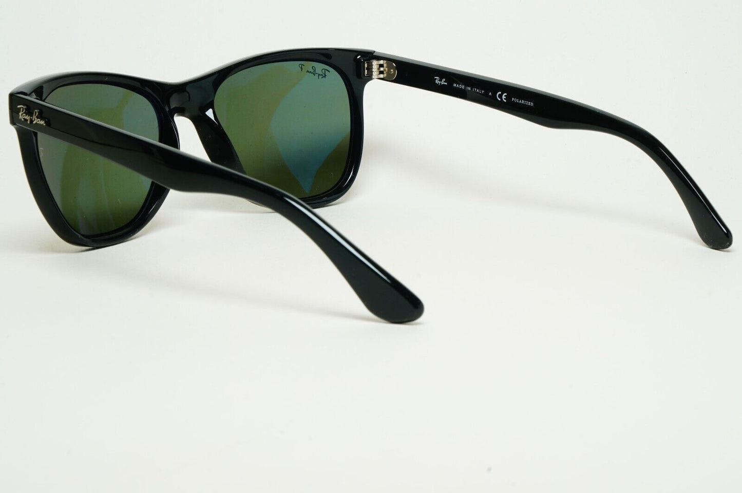 Ray-Ban Sunglasses Polarized Square Black Glossy Green G15 RB 4184 601/9A 54mm