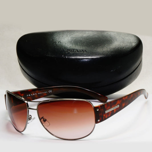 Prada Sunglasses 2006 Vintage Brown Pilot Tortoise PR52GS SPR 52G 5AV-6S1 270124