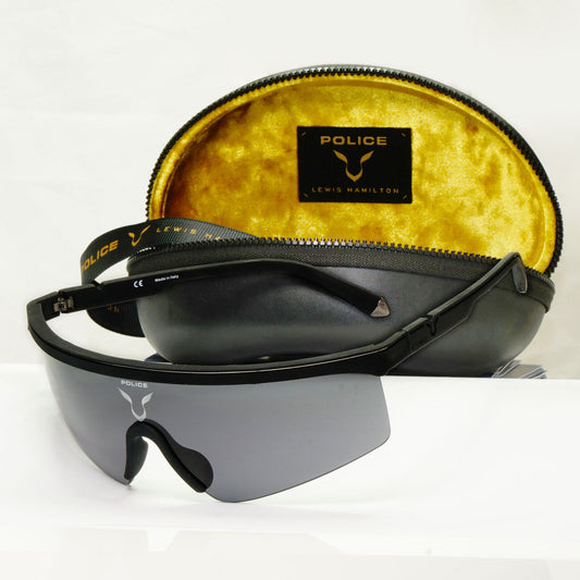 Police Lewis Hamilton F1 Sunglasses Black Shield Visor Mask SPL A28 COL 06AA