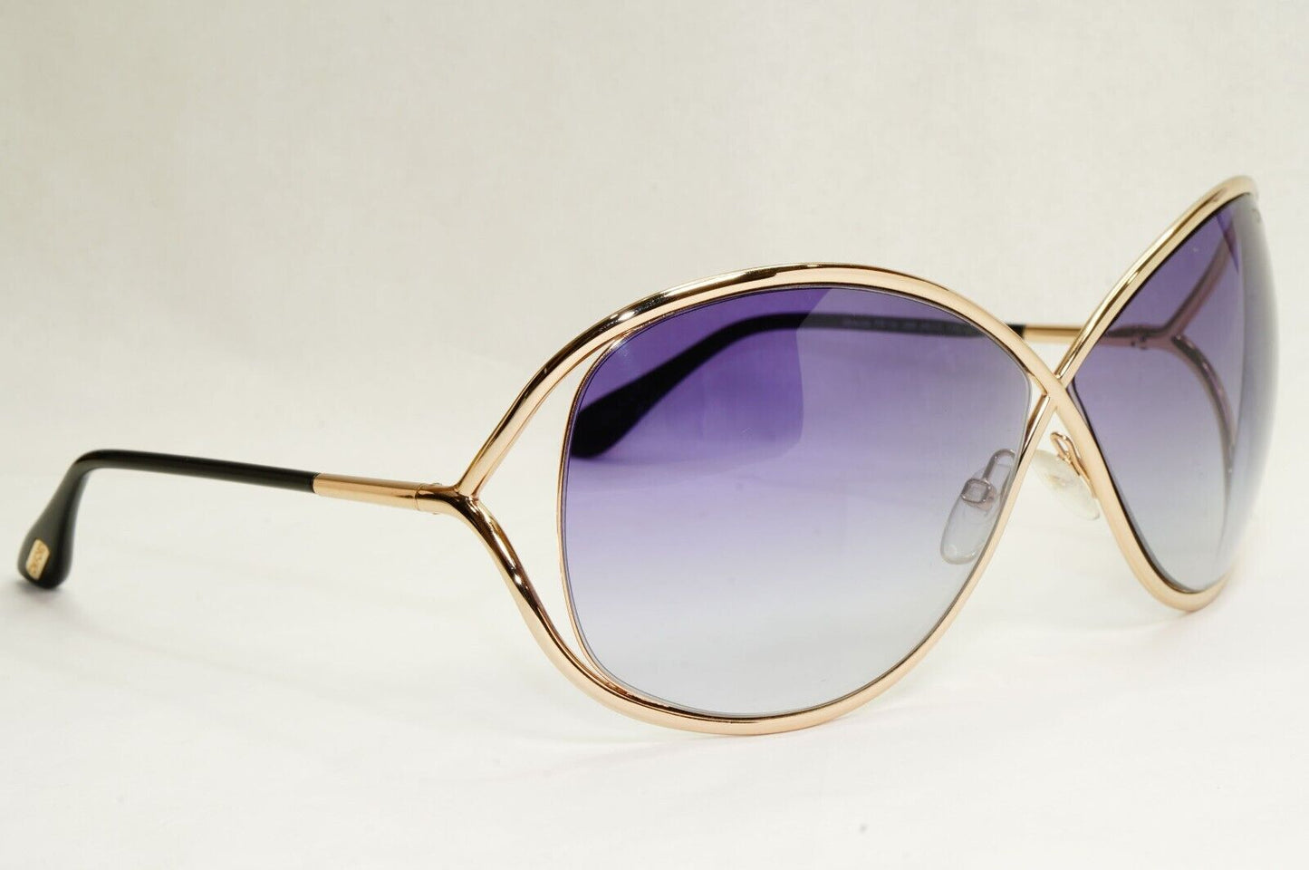 Tom Ford Sunglasses Miranda Gold Dark Purple Grey Gradient FT0130 TF 130 28B