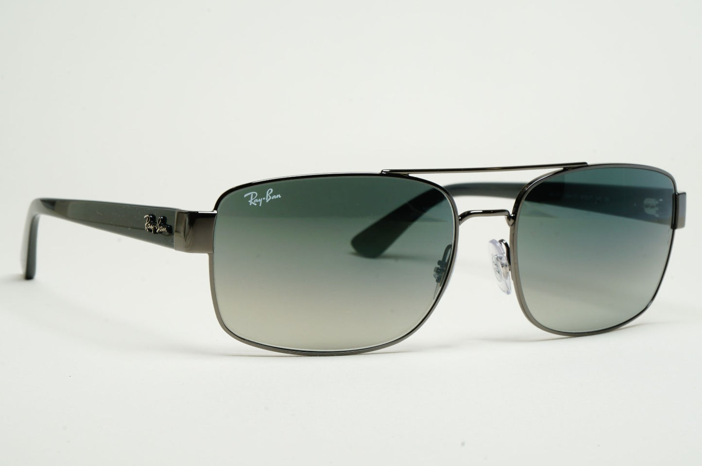 Ray-Ban Sunglasses Gunmetal Grey Square Pilot Navigator RB 3687 002/31 61mm