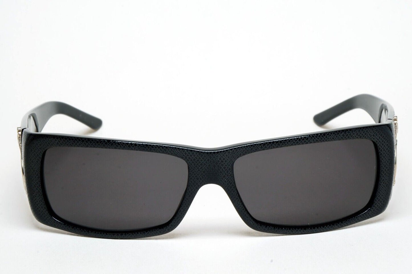 Prada Sunglasses 2007 Vintage Black Saffiano Crest PR11HS SPR 11H 7JS-1A1 070125