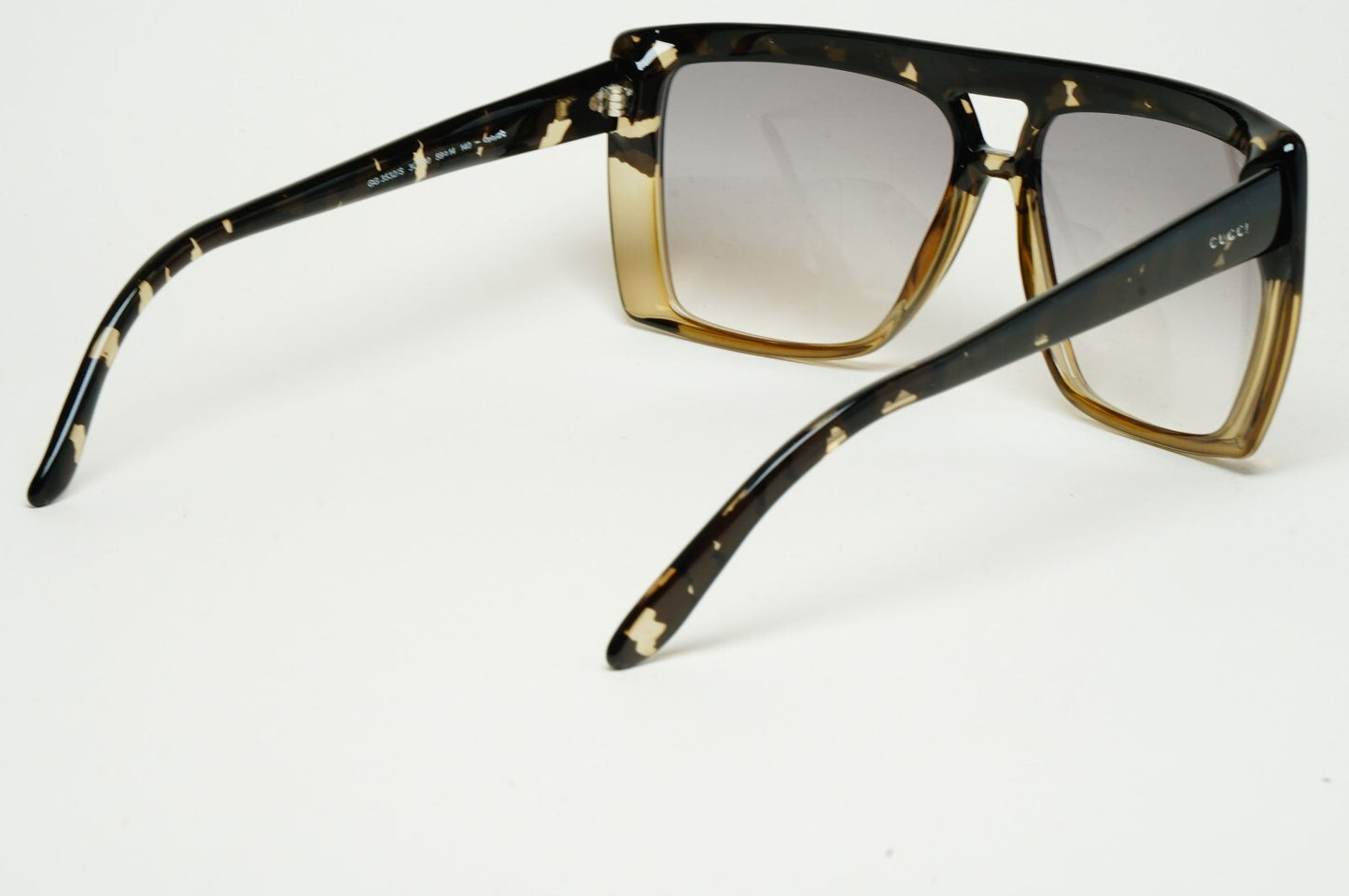 Gucci Sunglasses 2010 Vintage Unisex Square Grey Havana GG 3532/S 3C8O0 59mm
