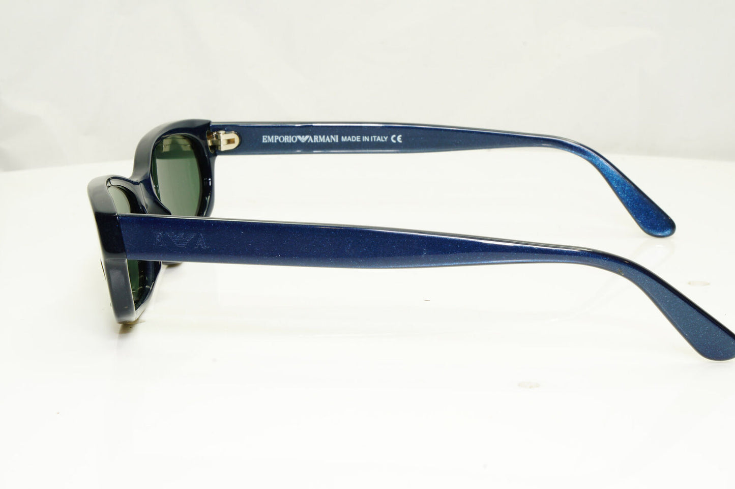 Emporio Armani 1999 Vintage Mens Womens Sunglasses Blue Rectangle 563 246 34387