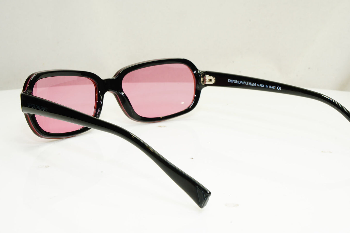 Emporio Armani 1999 Vintage Mens Womens Sunglasses Black Burgundy 623 474 30699