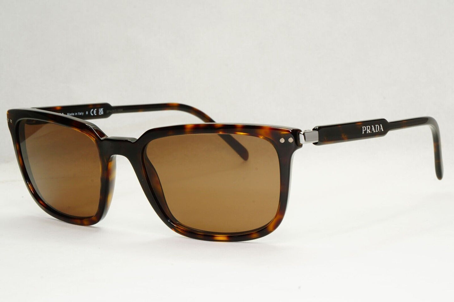 Prada Sunglasses Brown Havana Square Tortoiseshell VPR 13Y PR13YV 2AU-1O1 55mm