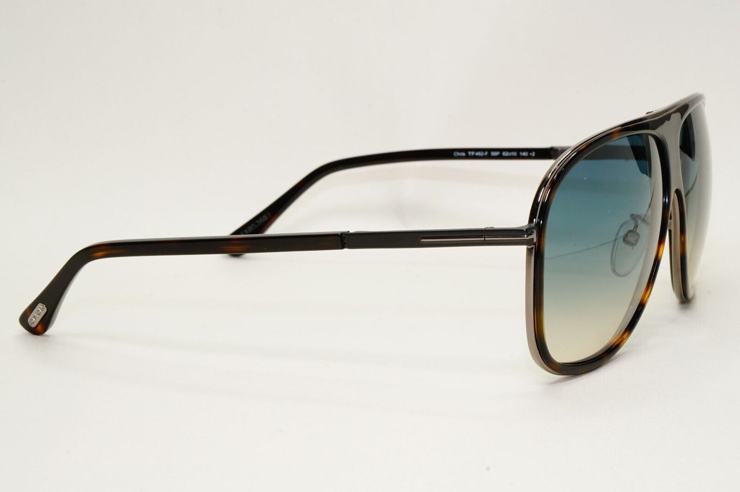 Tom Ford Sunglasses Chris Brown Blue Grey Gradient Square FT0462F TF462-F 56P