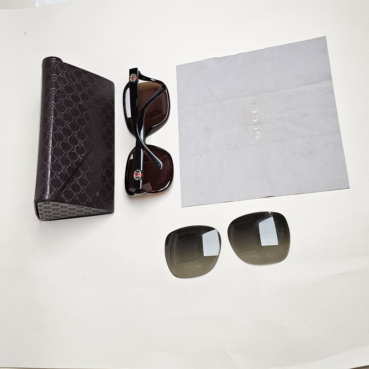 Gucci Sunglasses 2011 Ribbon Vintage Brown Gold GG 3646/S DWJHA 250125