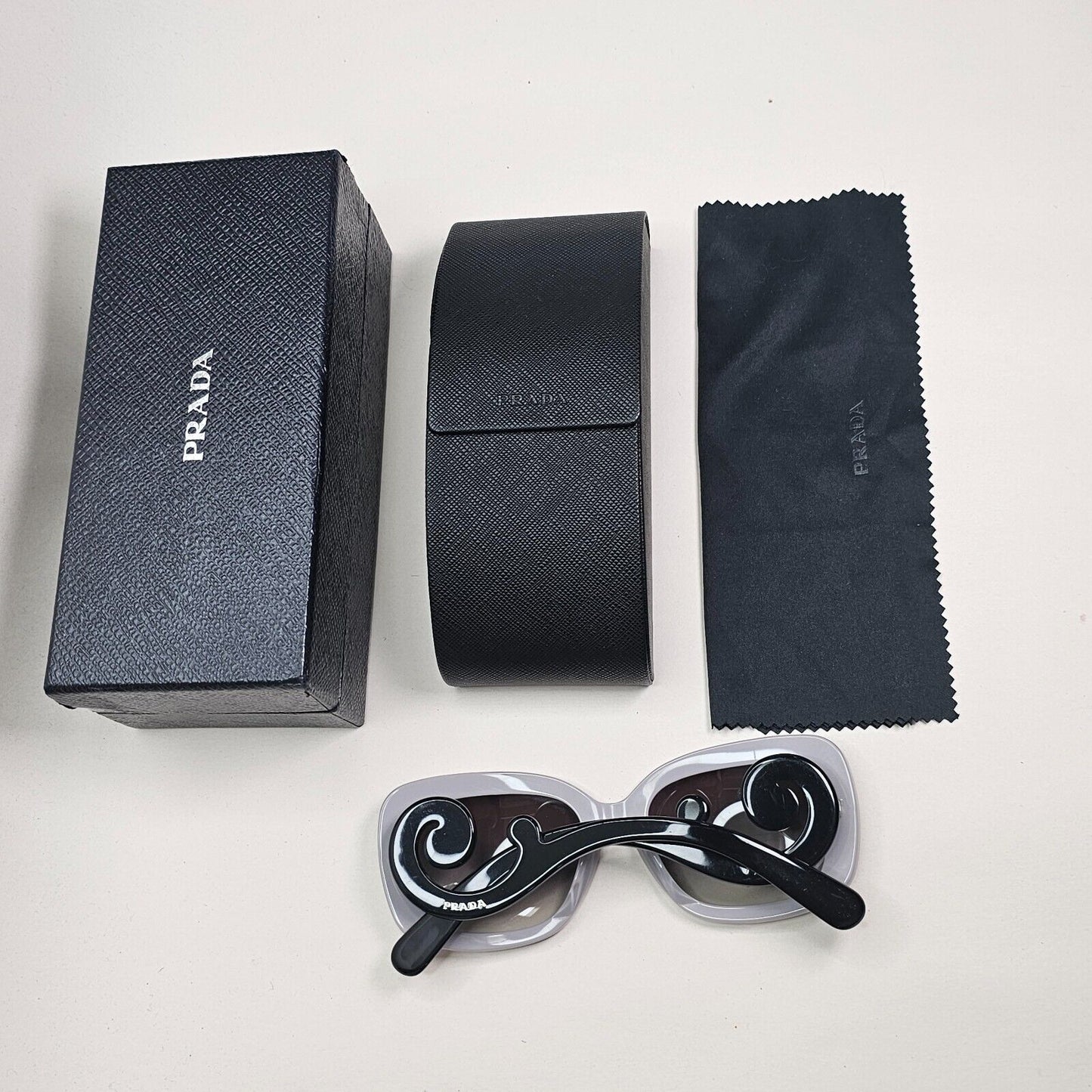 Prada Sunglasses Swirl Baroque Square Lilac Black PR27OS SPR 27O QE0-0A7 250924