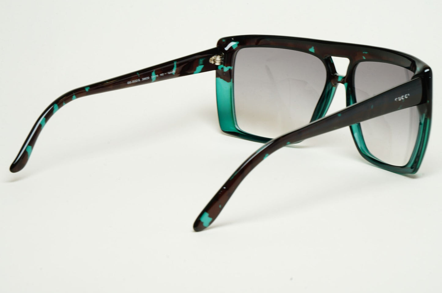 Gucci Sunglasses 2010 Vintage Unisex Turquoise Havana Grey GG 3532/S 396O0 59mm