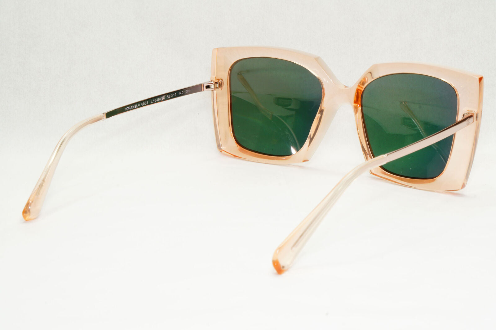 Chanel Sunglasses Pink Mirror Polarized Square Transparent 6051 c.1649/E0 151223