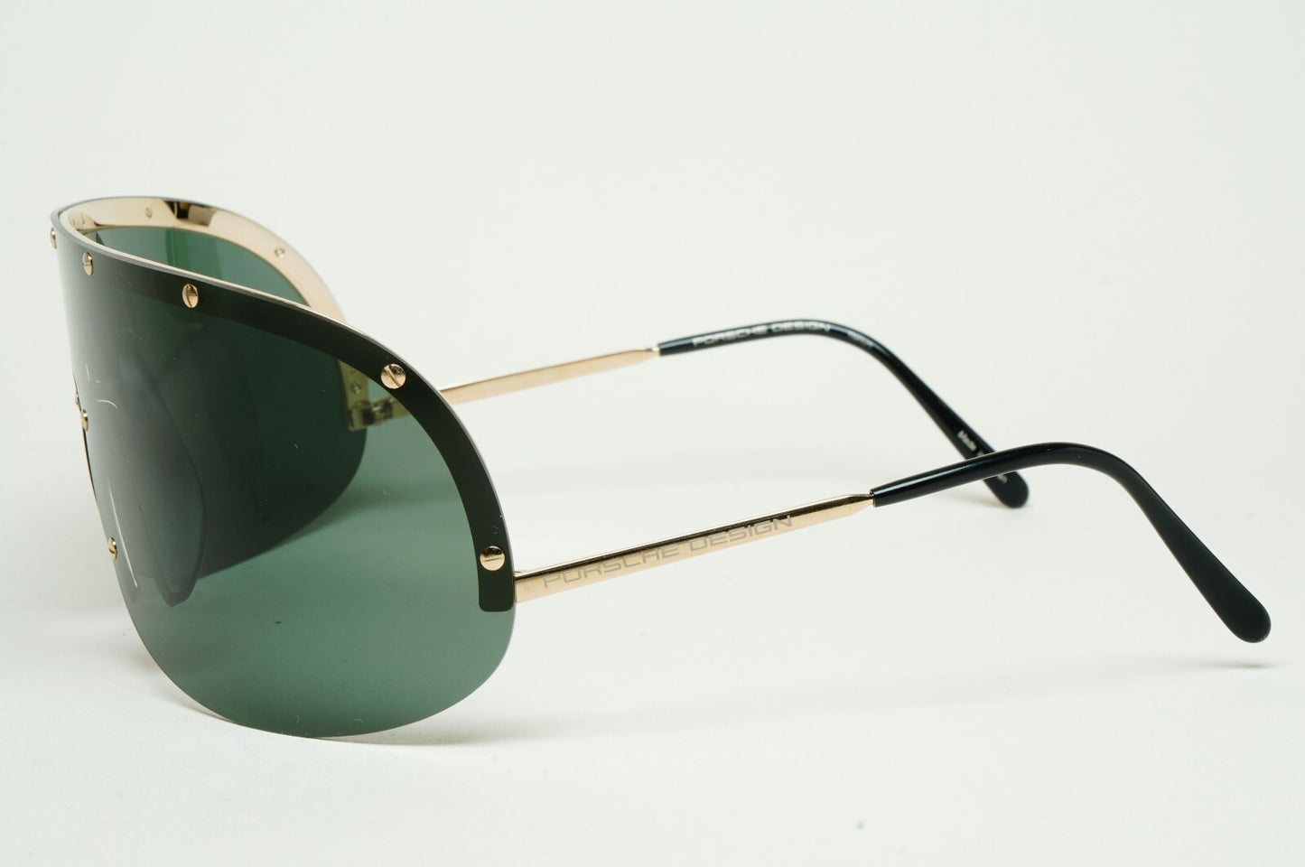 Porsche Design Sunglasses Titanium Green Gold P8000 Series Shield Visor P8479 A