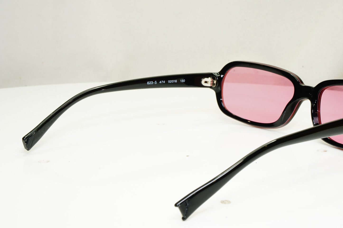 Emporio Armani 1999 Vintage Mens Womens Sunglasses Black Burgundy 623 474 30699