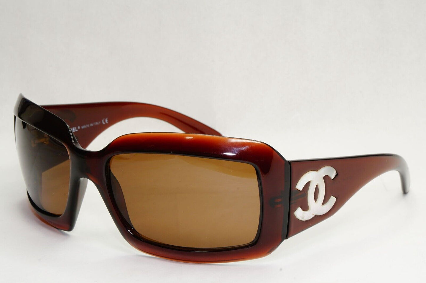 Chanel Sunglasses Mother of Pearl 2006 Vintage Brown 5076-H c.538/13 270324