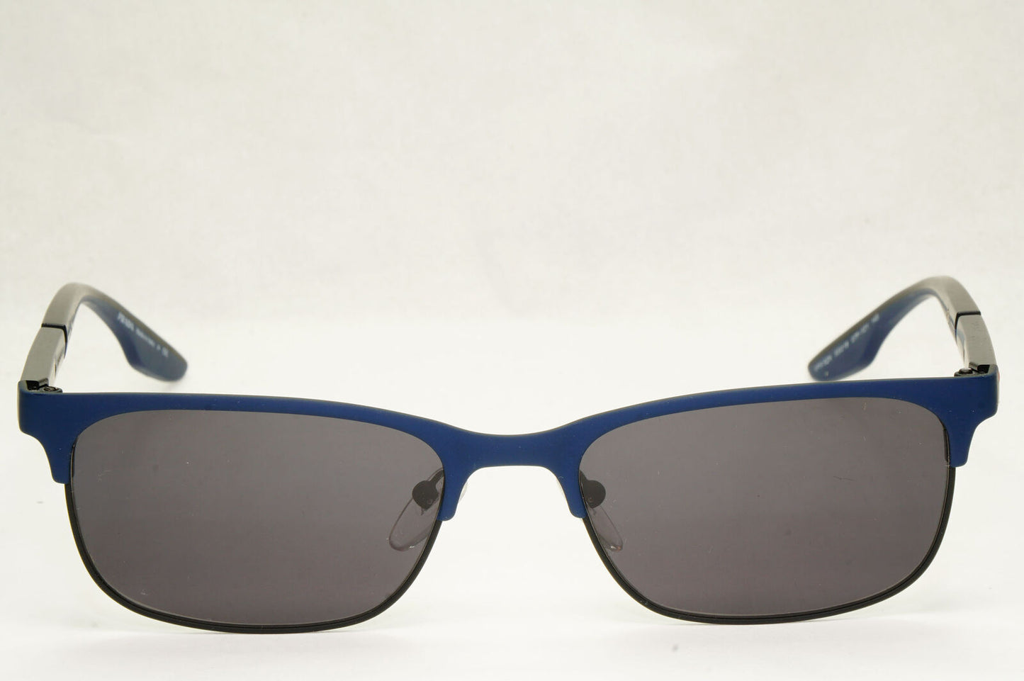 Prada Sunglasses Black Dark Blue Rubber Rectangle PS52NV VPS 52N 07P-1O1 53mm