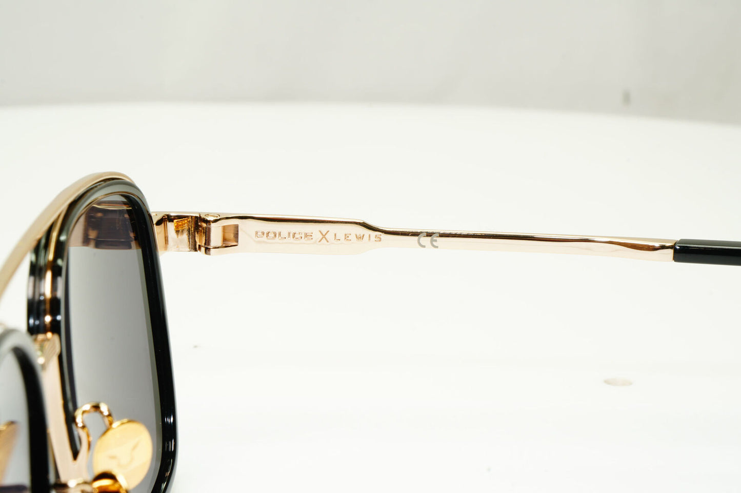Police Lewis Hamilton F1 Sunglasses Black Gold Square Pilot SPL C49 COL 0BLK
