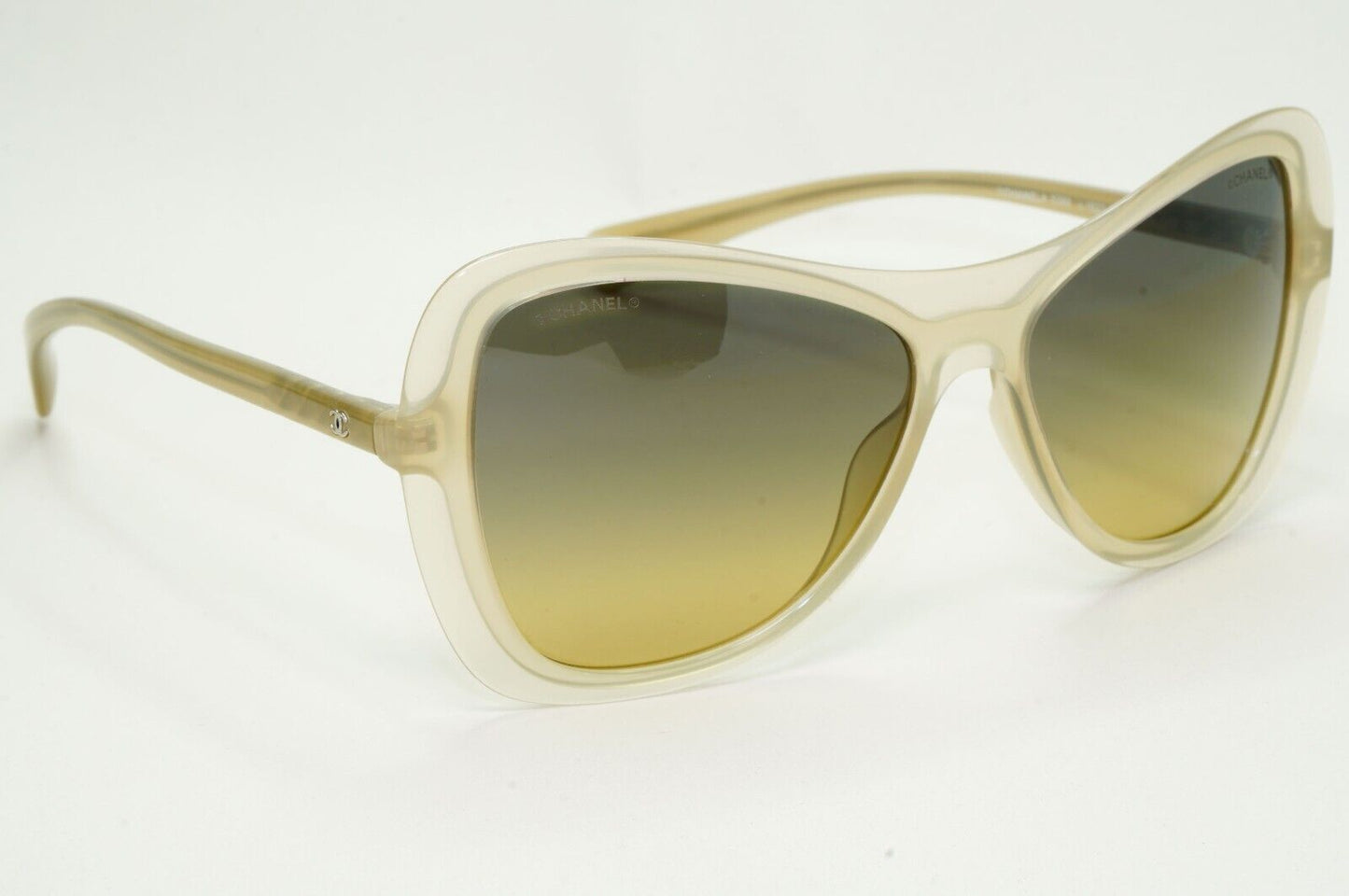 Chanel Sunglasses Olive Green Gradient Square Butterfly 5388 c.1622/L0 57mm