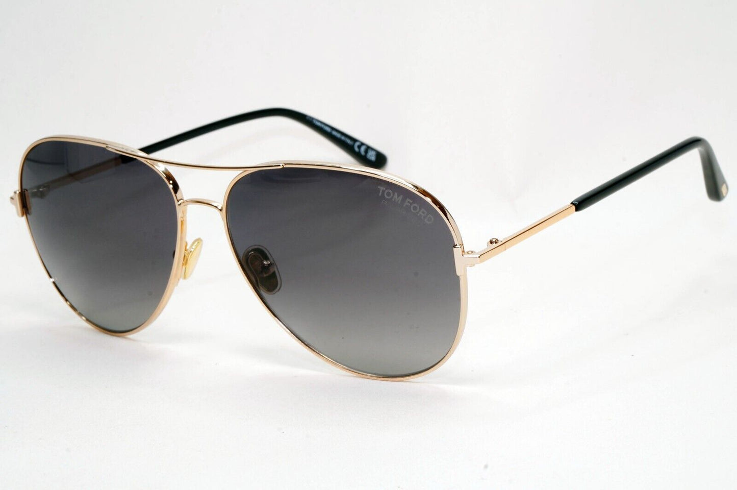 Tom Ford Sunglasses Clark Polarized Gold Pilot Grey FT0823 TF 823 28D 61mm