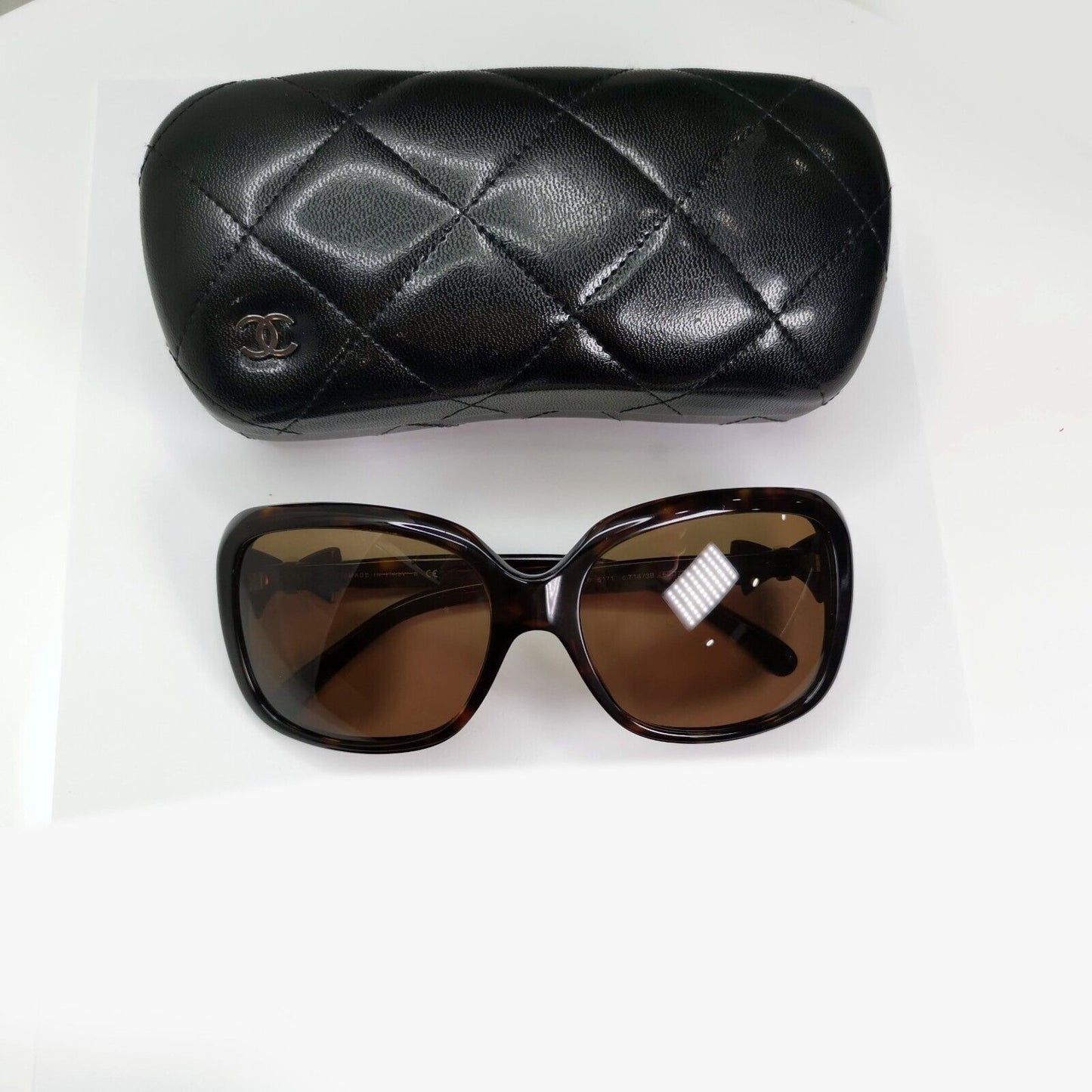 Chanel Sunglasses 2011 Bows Brown Tortoiseshell Square 5171 c.714/3B 250125