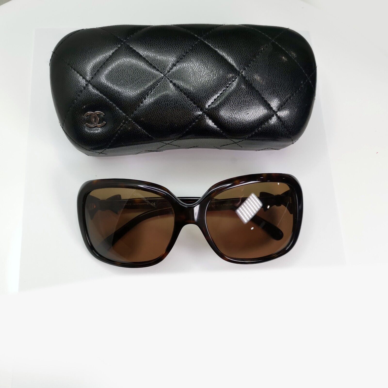 Chanel Sunglasses 2011 Bows Brown Tortoiseshell Square 5171 c.714/3B 250125