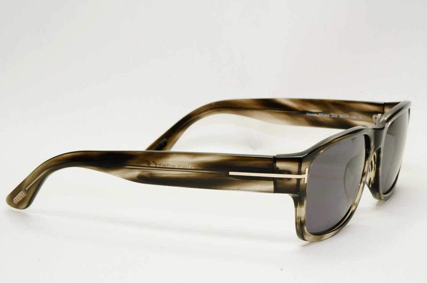 Tom Ford Sunglasses Mason Grey Brown Marble Tortoise Square TF 445 FT0445 56mm