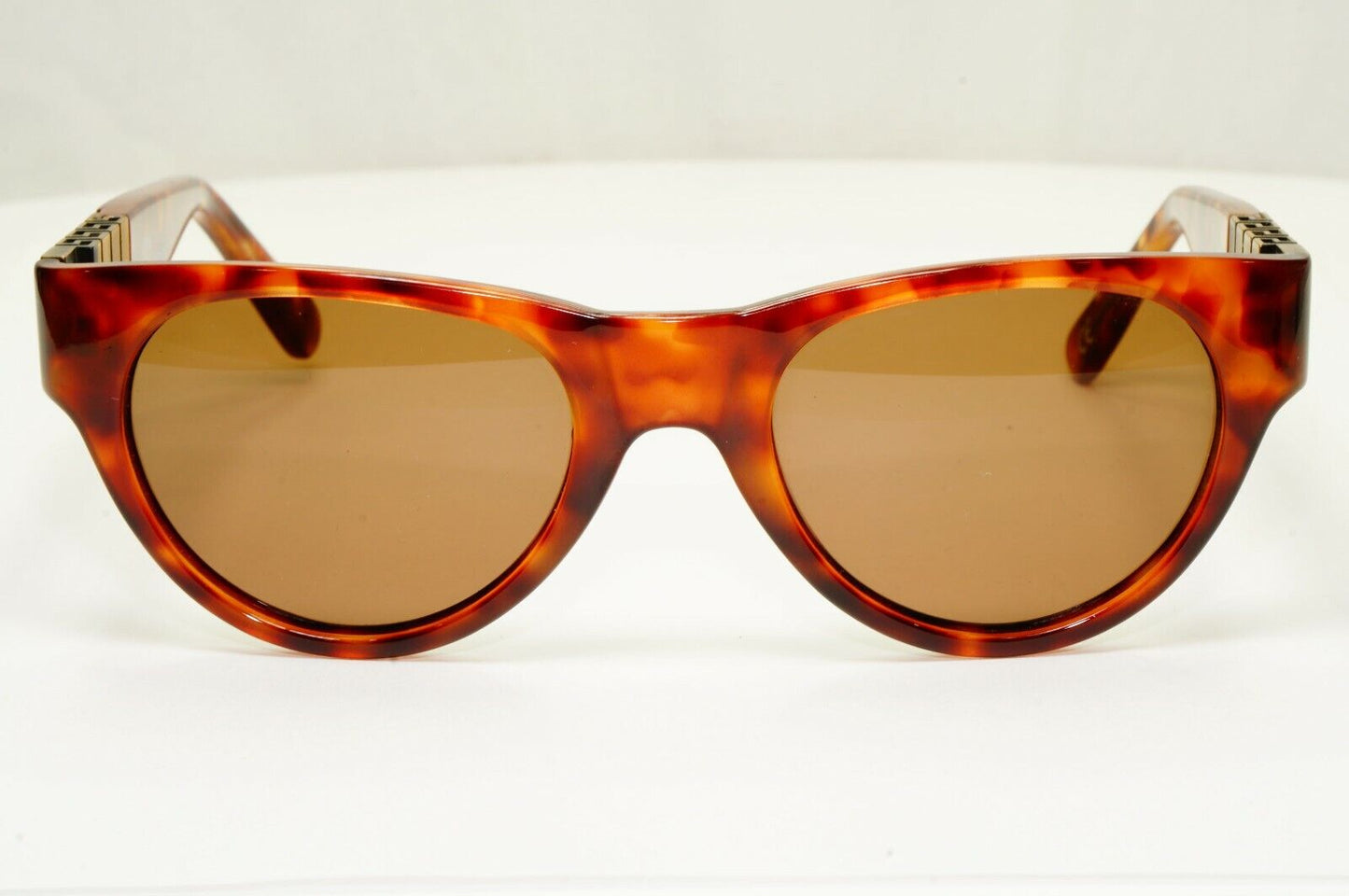 Gianni Versace 1996 Mens Vintage Brown Gold Square Sunglasses MOD 533 COL 806