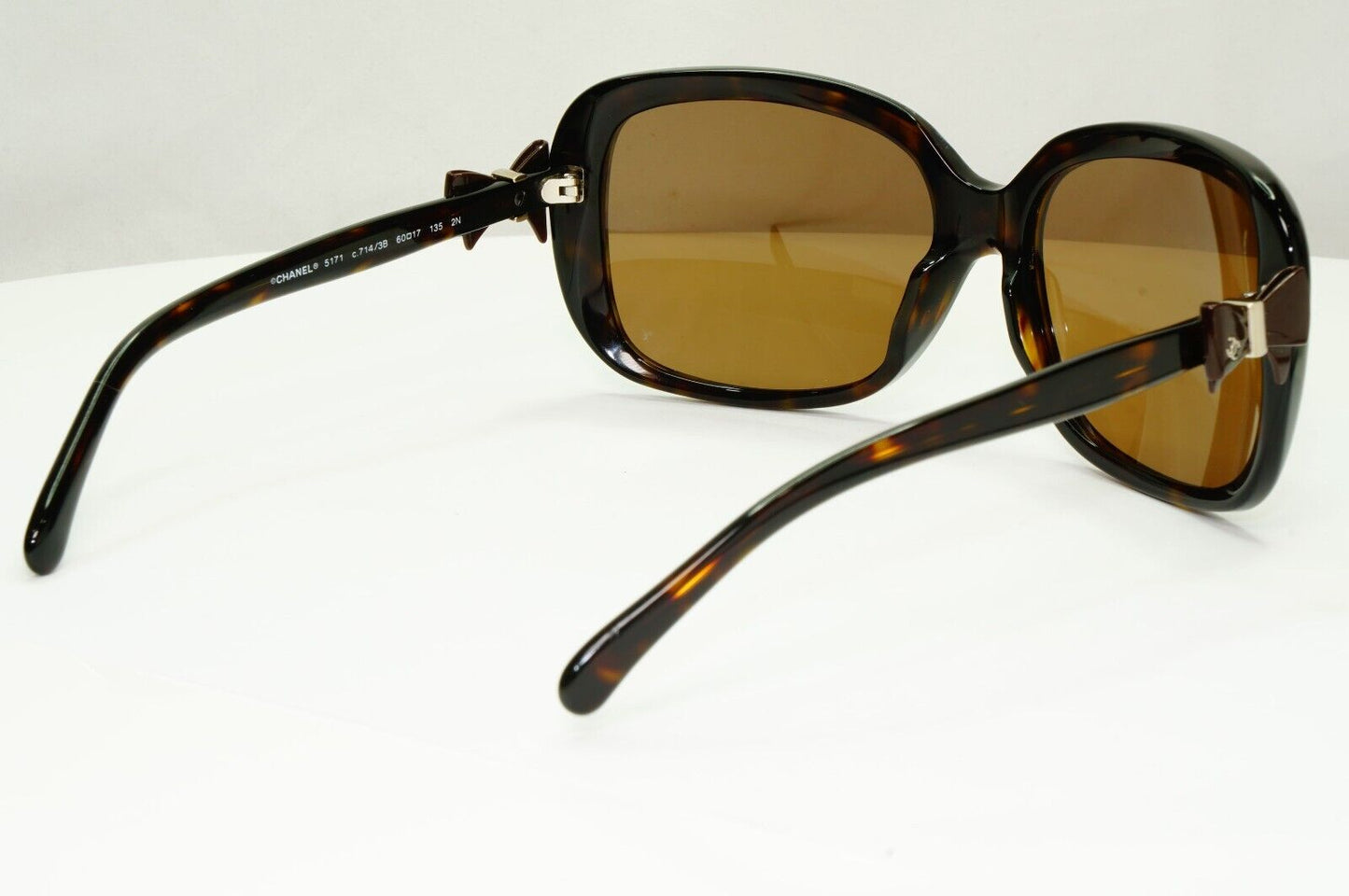 Chanel Sunglasses 2011 Bows Brown Tortoiseshell Square 5171 c.714/3B 250125