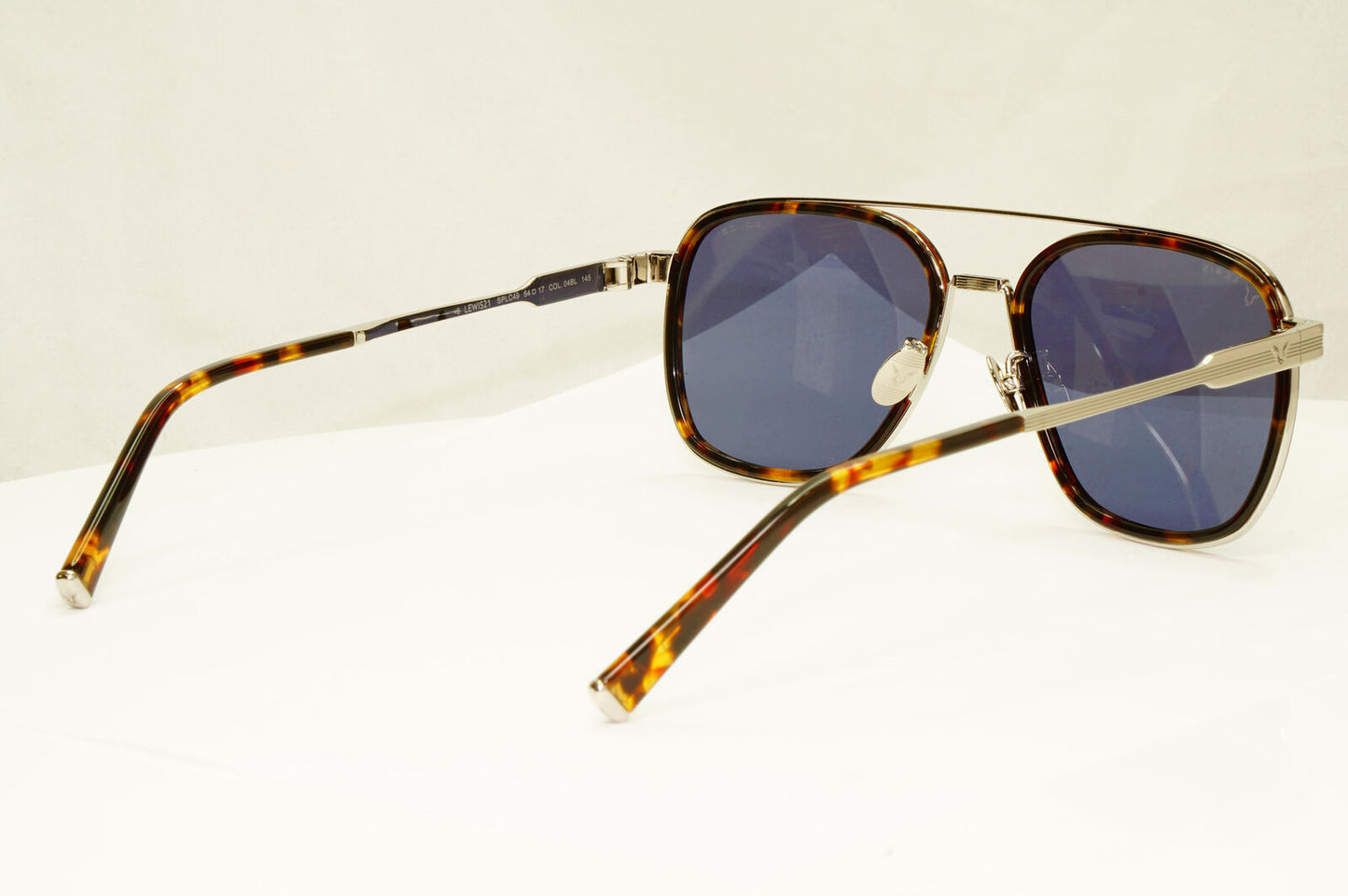 Police Lewis Hamilton F1 Sunglasses Blue Brown Silver Square SPL C49 COL 04BL