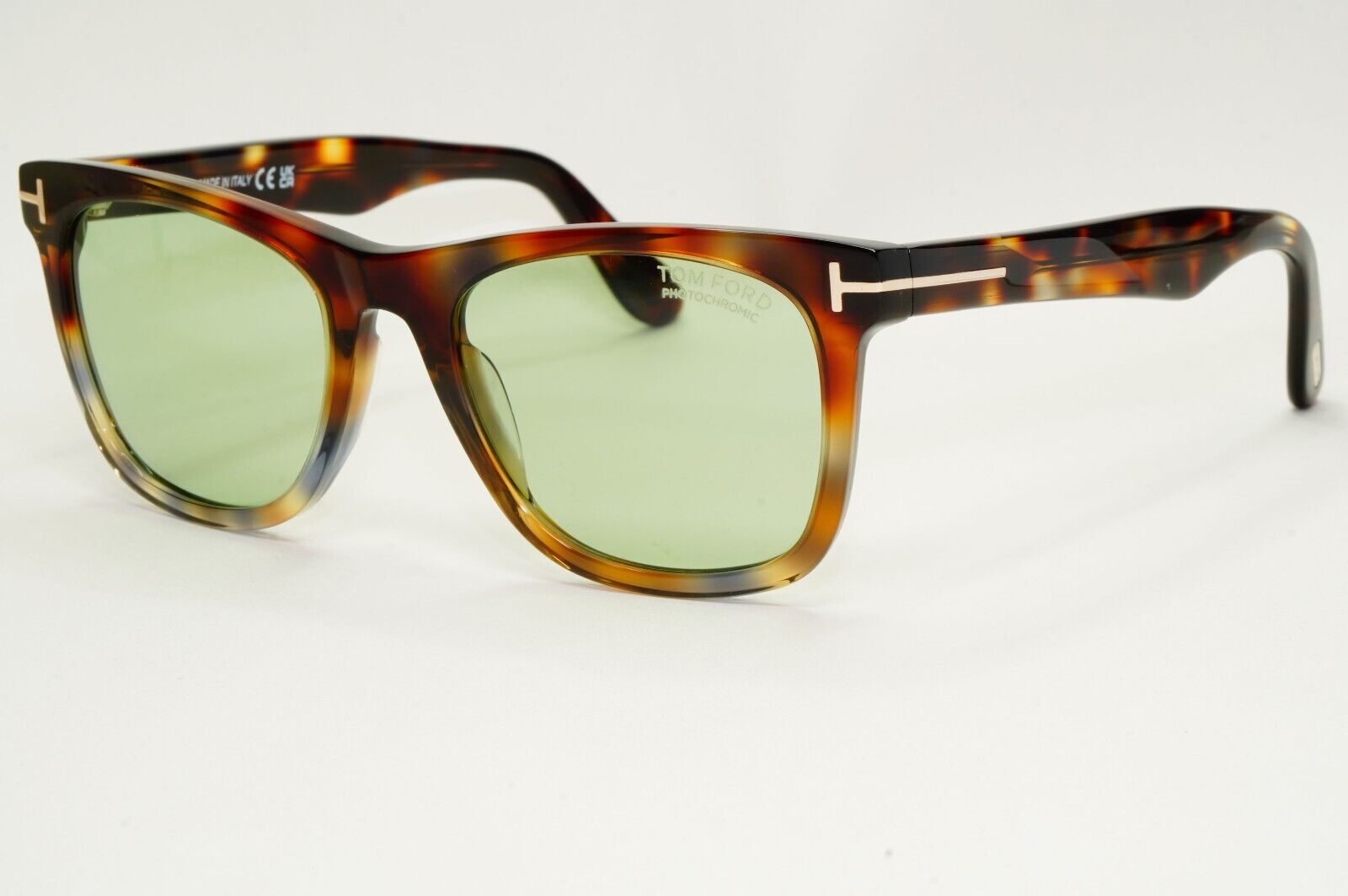 Tom Ford Sunglasses Kevyn Photochromic Brown Tortoise Green FT1099 TF 1099 56N
