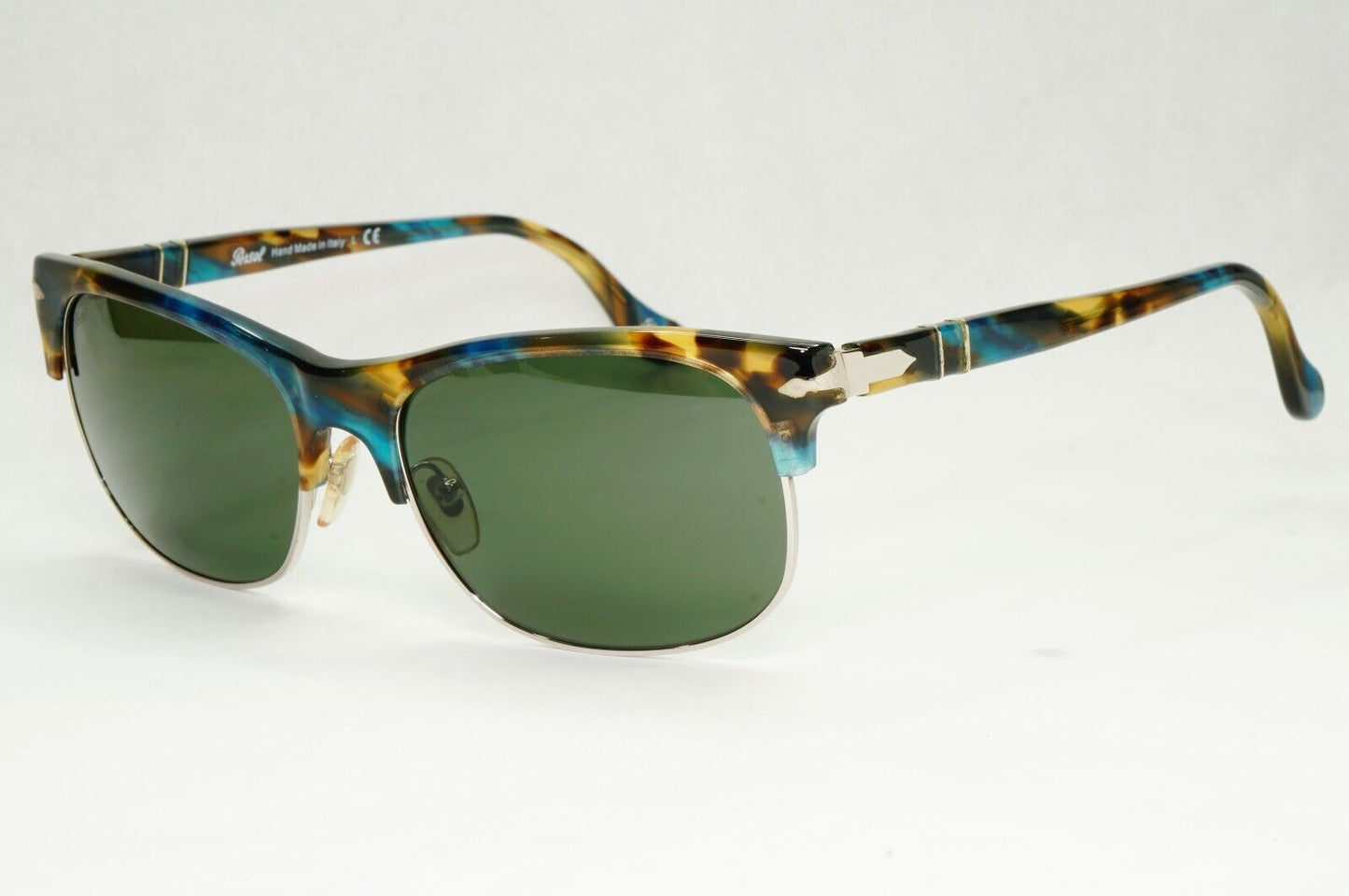 Persol Sunglasses 2012 Brown Blue Tortoise Greeen Square 3034-S 973/31 56mm