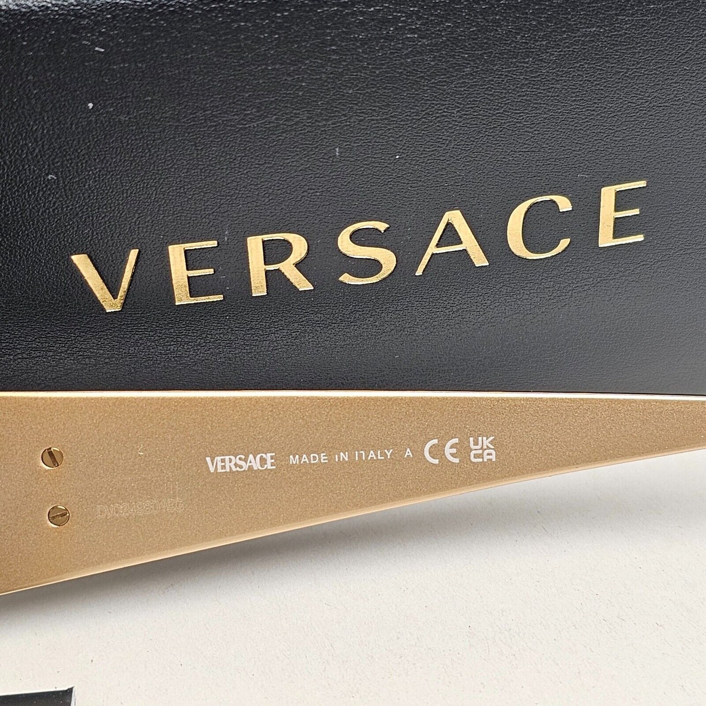 Versace Sunglasses Black Oval Gold La Medusa MOD VE 2263 1433/87 56mm