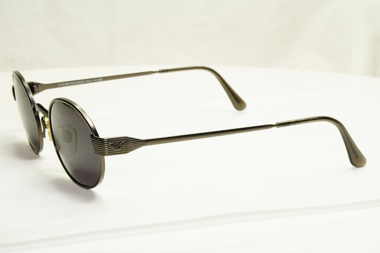 Emporio Armani 1997 Vintage Sunglasses Mens Womens Gunmetal Eagle 055 905/26
