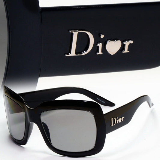 Dior Sunglasses 2010 Vintage Black Grey Oversized Extralight 1 D28CF 151024