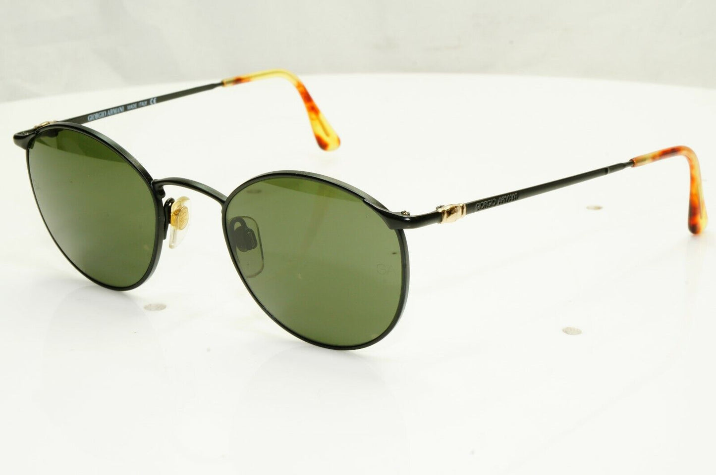 Authentic Giorgio Armani 1997 Vintage Sunglasses Black Green Mens Womens 132 748
