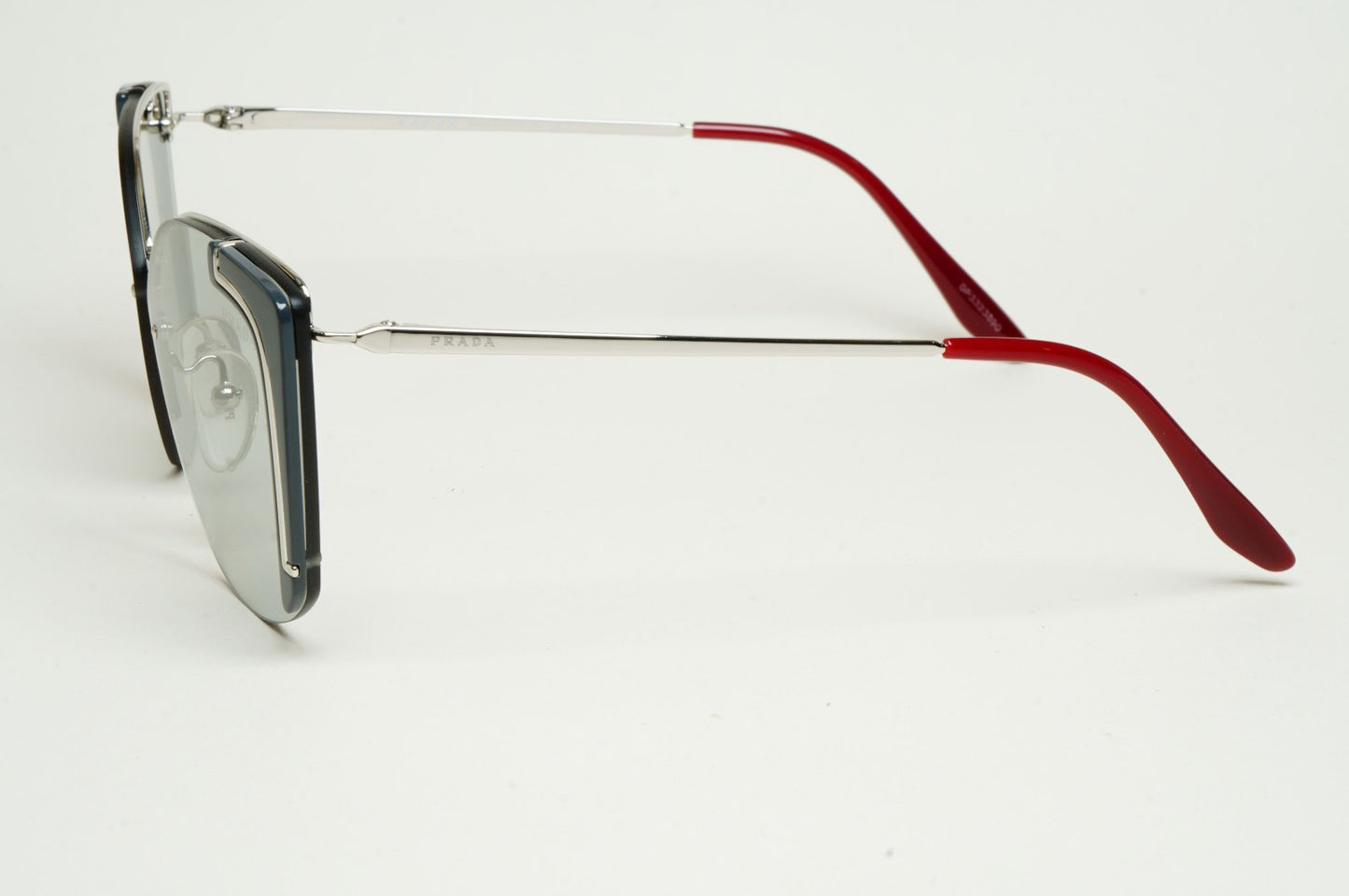 Prada Sunglasses Silver Grey Square Rimless PR59VS SPR 59V 429-5J0