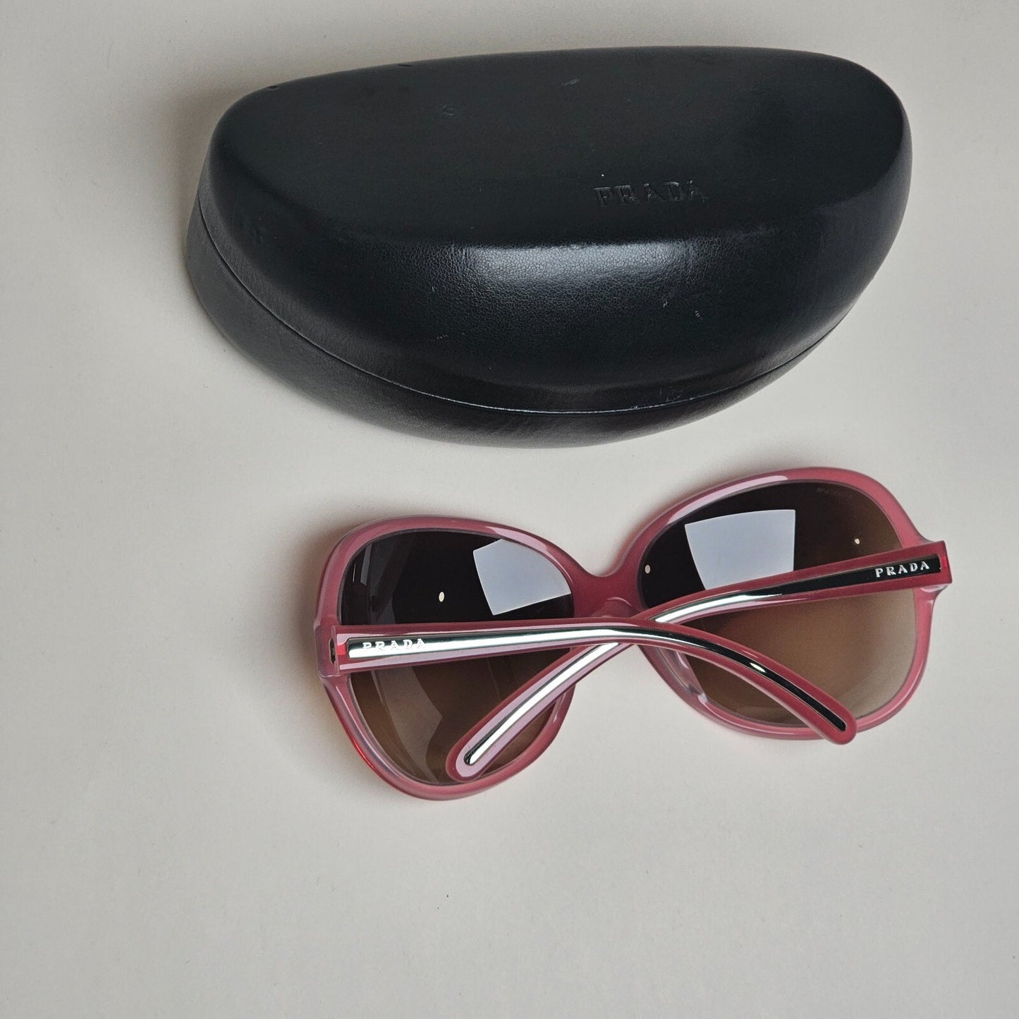 Prada Sunglasses 2006 Vintage Pink Brown Large PR19IS SPR 19I 7BW-6S1 070325