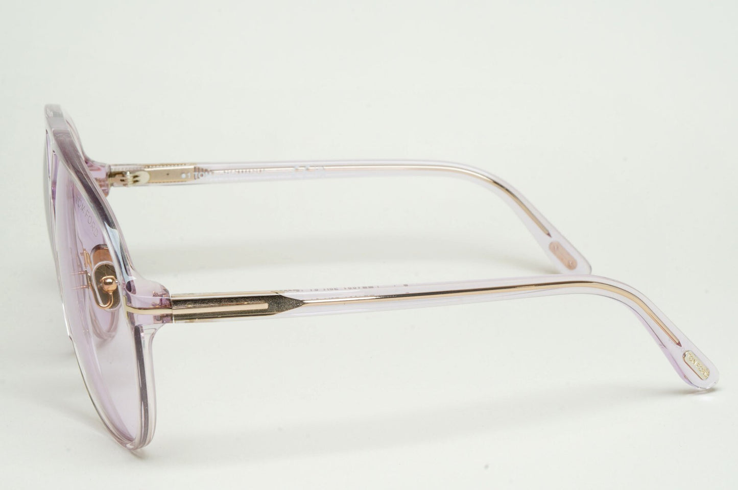 Tom Ford Sunglasses Bertrand Lilac Violet Oversized Pilot FT1061 TF 1061 78Y