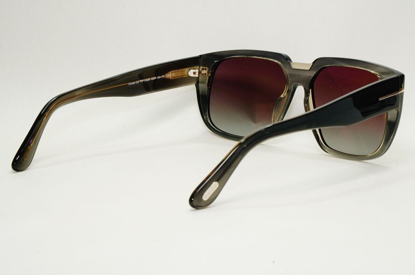 Tom Ford Sunglasses Oliver-02 Grey Brown Gradient Square FT1025 TF 1025 56F 56mm